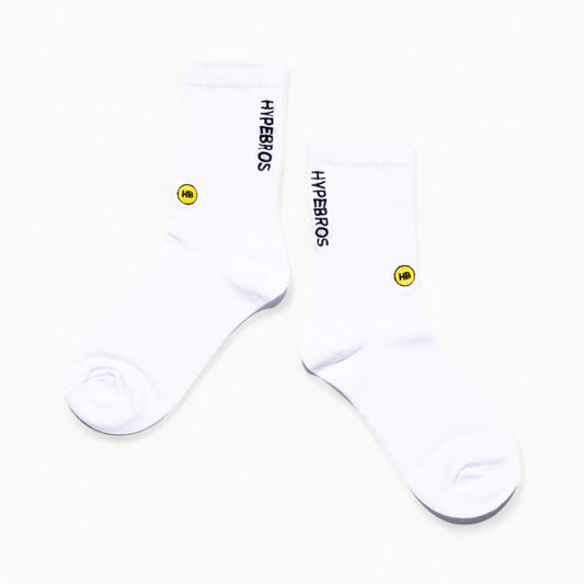 Hype Crew Socks by Hype Bros featuring embroidered logo details and signature HB patch