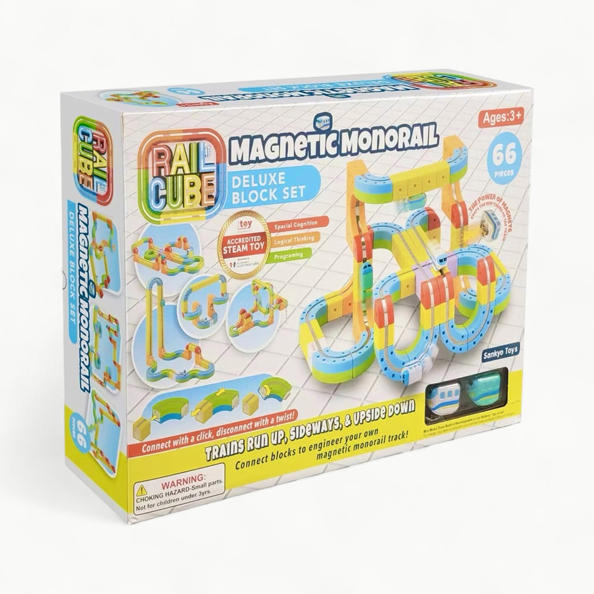 Magnetic Monorail Deluxe Block Set