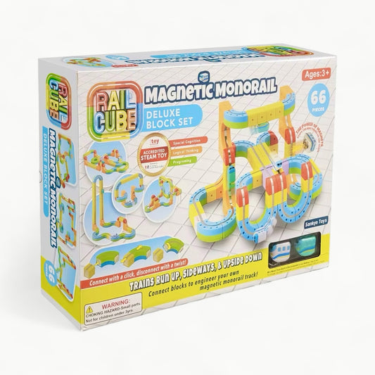 Magnetic Monorail Deluxe Block Set