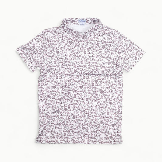 Kickoff Maroon Polo SS Shirt
