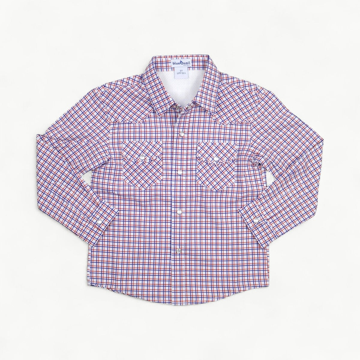 Trinity Plaid Pearl Snap LS Shirt