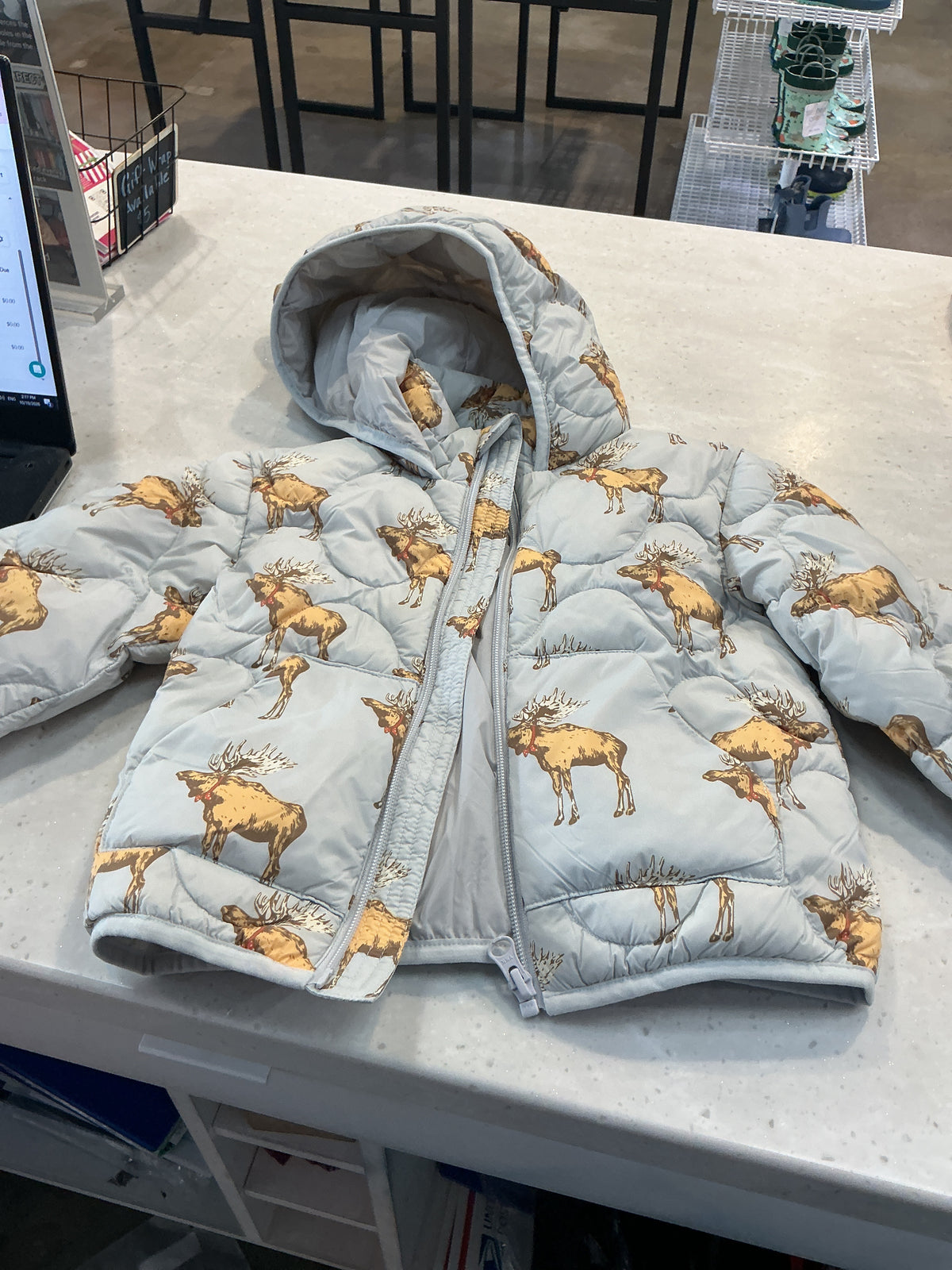 Moose Lightweight Down Hooded Jacket