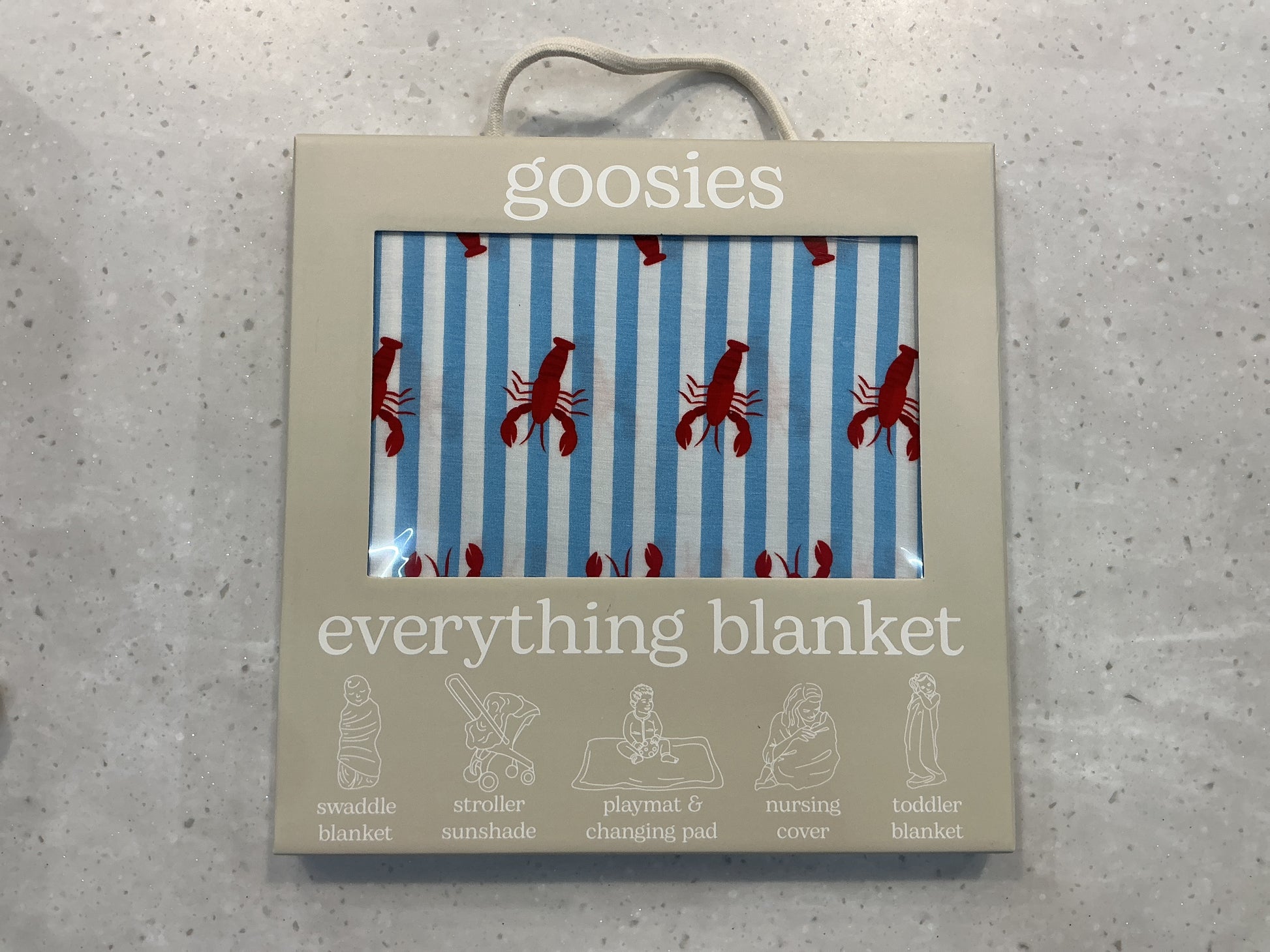 Everything Blanket by Goosies in soft bamboo blend, 40×40 inches