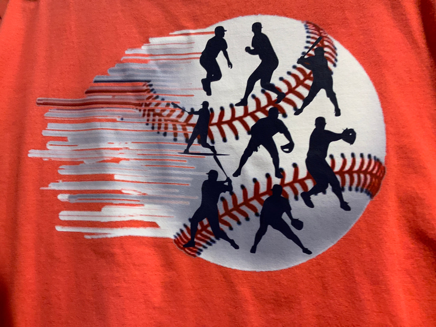 Asher - Red Baseball Graphic Pocket Tee