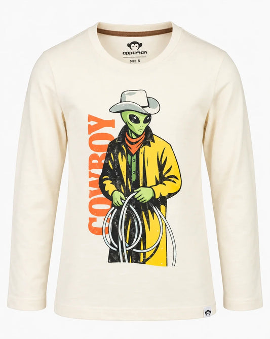 Alien Cowboy Graphic LS Tee