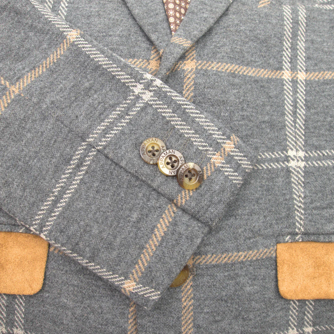 Club Jacket - Smoky Windowpane
