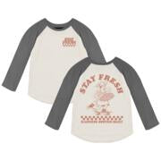 LV Stay Fresh Raglan in natural and vintage tones by Tiny Whales