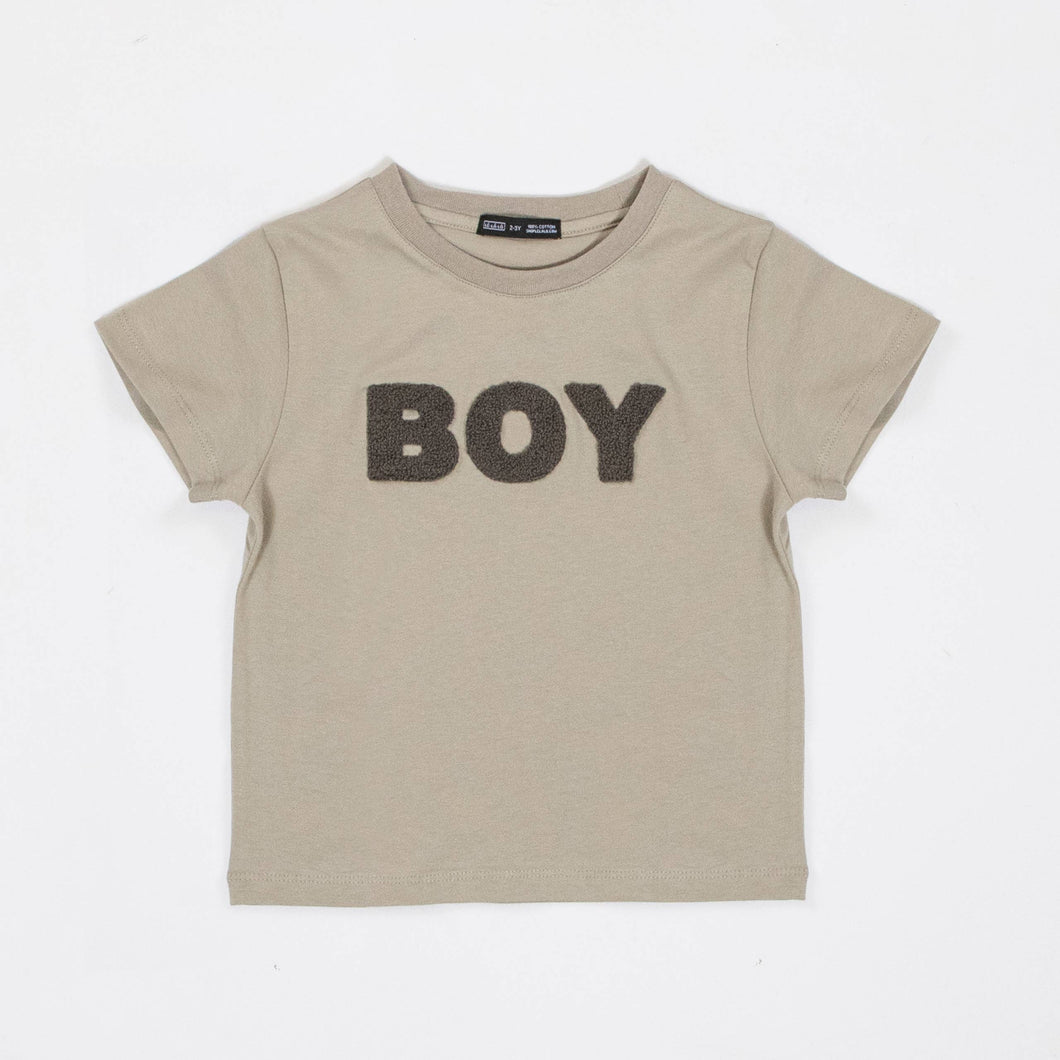LĒ·LĀ·LŌ - Chenille Cotton T-Shirt Child - Boy: 3-4Y
