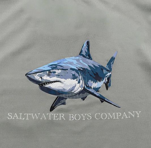Boys Great White Performance Tee SS- Grey
