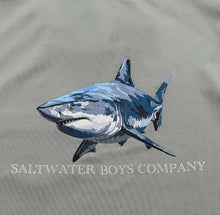 Load image into Gallery viewer, Saltwater Boys Company - Boys Great White Performance Tee SS- Grey
