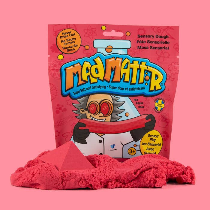 Mad Mattr Quantum Pack 10oz red sensory dough for creative play