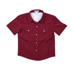 RV Gameday Pearl Snap Short Sleeve Shirt-Blue Quail