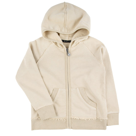 Indigo Hoodie-Oatmeal