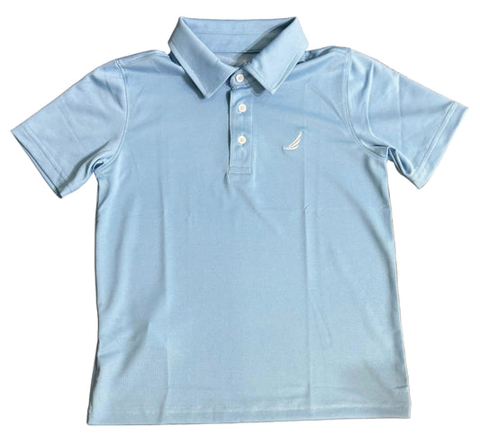 Miles SS Polo-Solid Light Blue