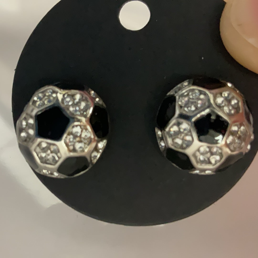 Sports ball earrings