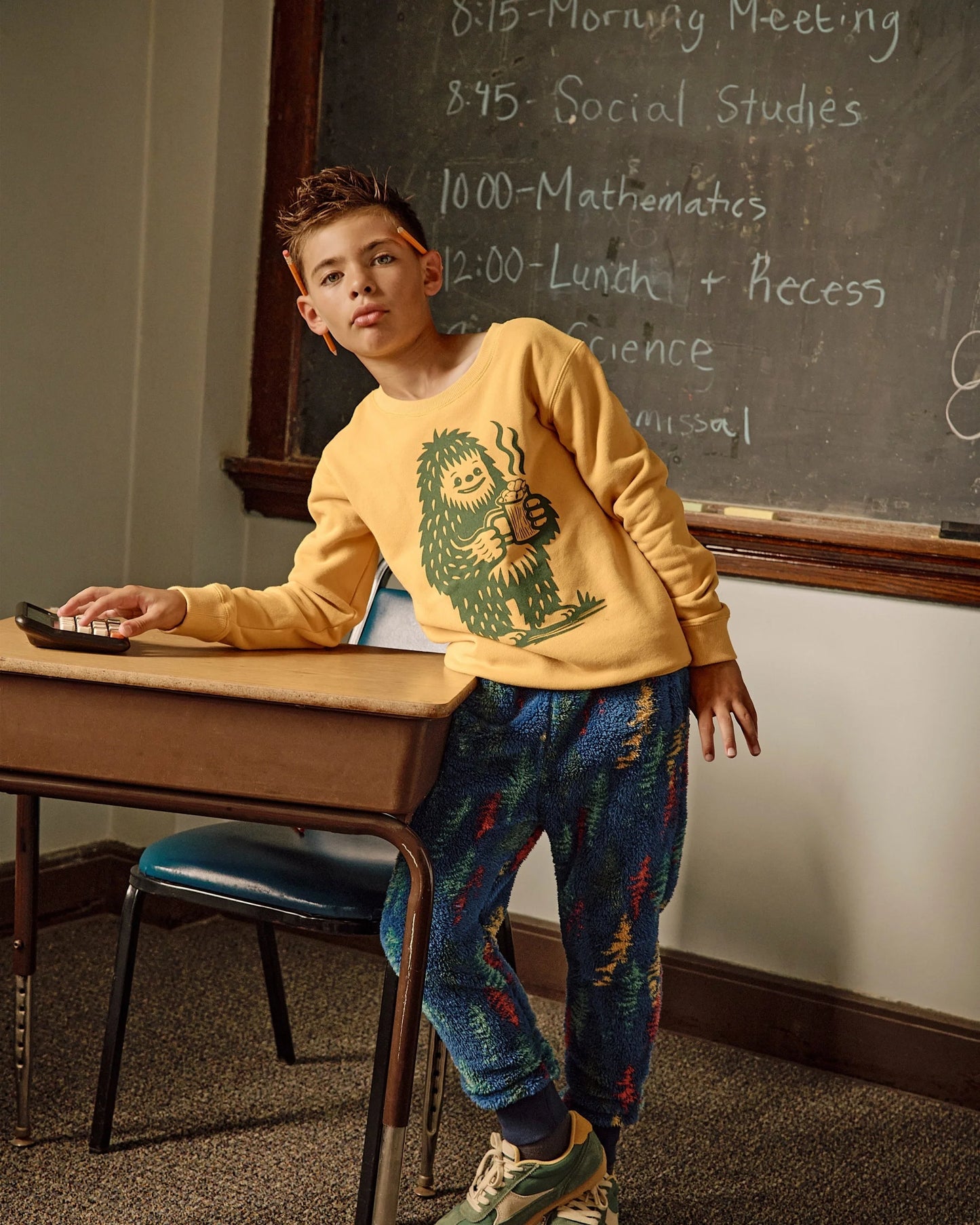 Revel Crewneck, Mustard