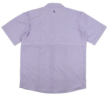Load image into Gallery viewer, Guayabera, Game Day, Wave Check SS Shirt-Blue Quail
