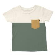 Field Guide Pocket Tee in Natural and Forest colorways by Tiny Whales