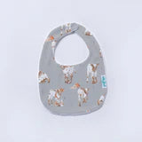 Texas Longhorns organic cotton bib by Nola Tawk in natural fiber
