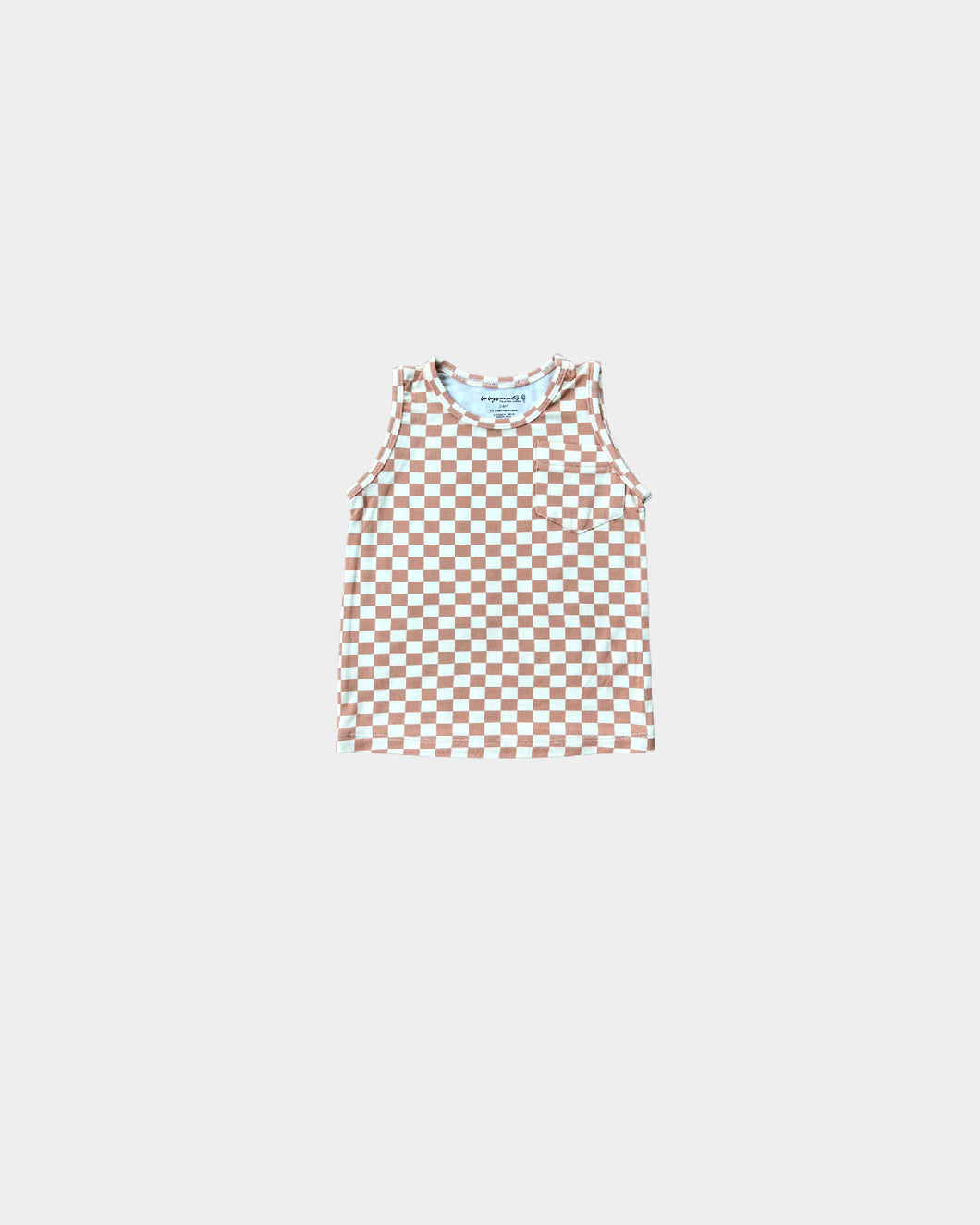 Baby Sprouts Butterscotch Checkered Tank