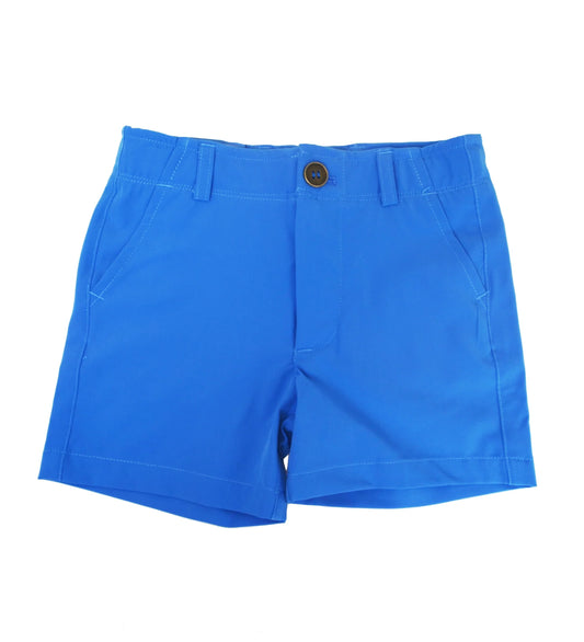 Bald Head Blues Performance Golf Shorts in blue, lightweight with subtle stretch