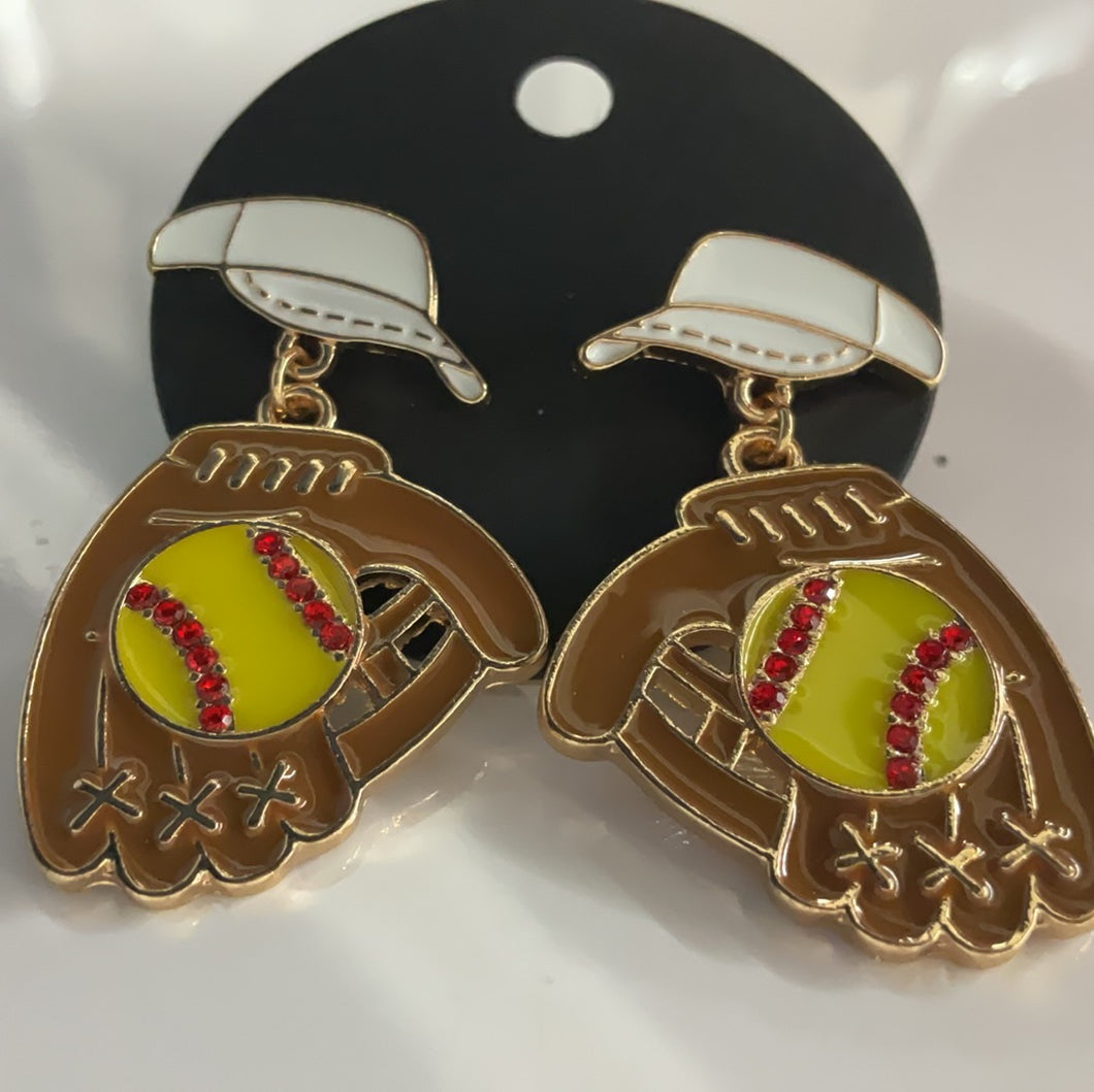 Baseball earring
