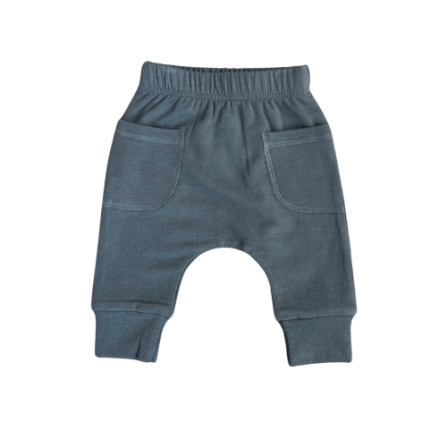 Baby Sprouts, Baby Pocket Pants-Gray Wash