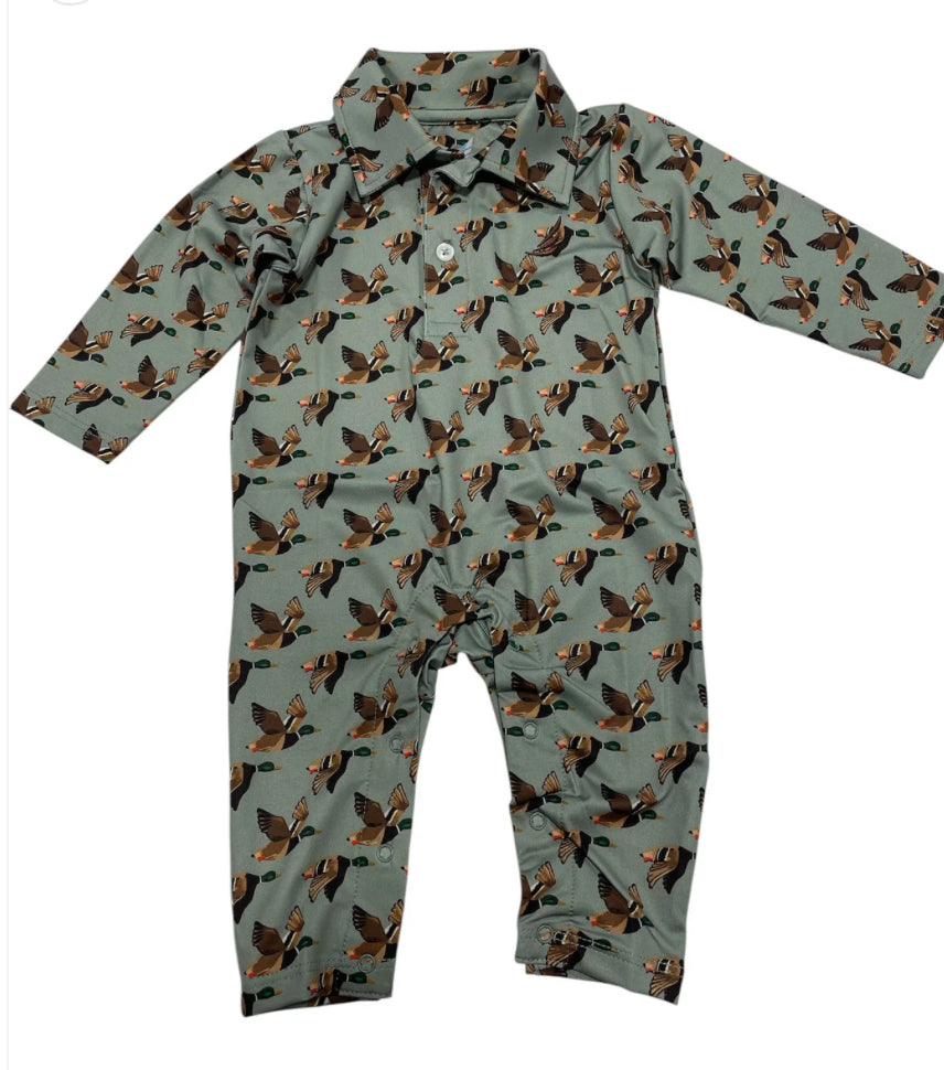 RV Banks LS Performance Romper-Coolybri-Ducks