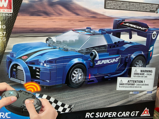Supercar GT building blocks by Wise Block, refined construction set for imaginative play