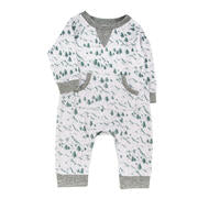 Henery Romper in Alpine by Miki Miette—soft cotton romper with snaps