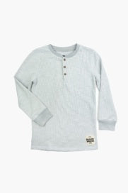 Appaman Craftsman Thermal Henley-Cool Grey