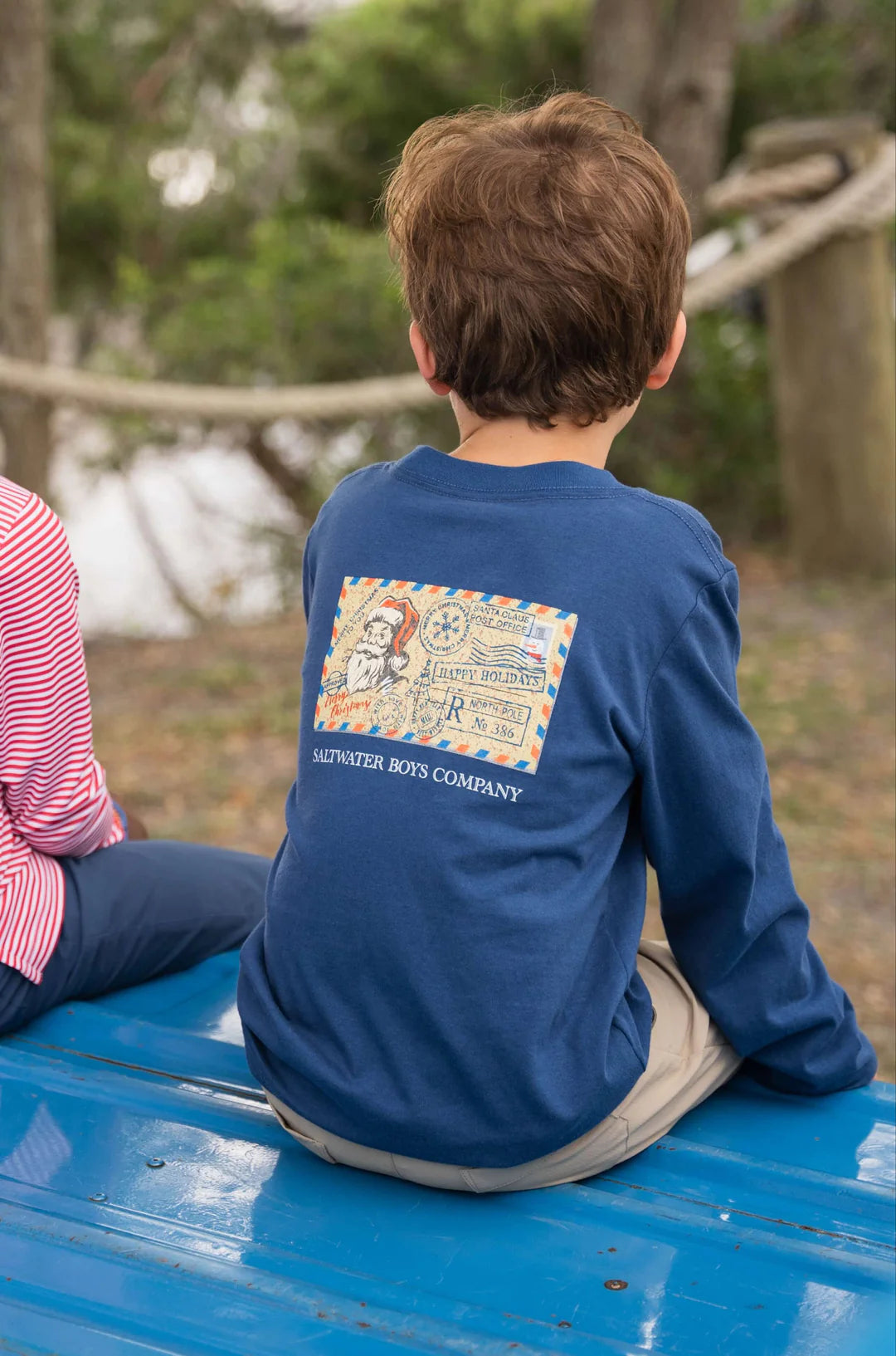 Christmas graphic pocket tee in soft Peruvian cotton by Saltwater Boys