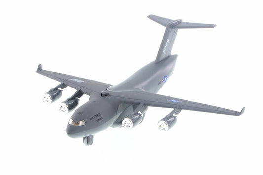 Daron Diecast C-17 Pullback miniature aircraft with lights and sounds