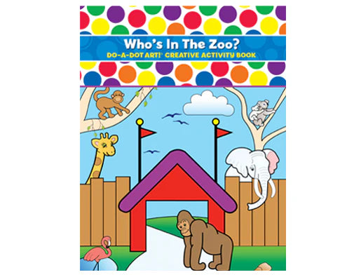 Do-A-Dot Zoo Animals coloring book with perforated pages and heavy card stock