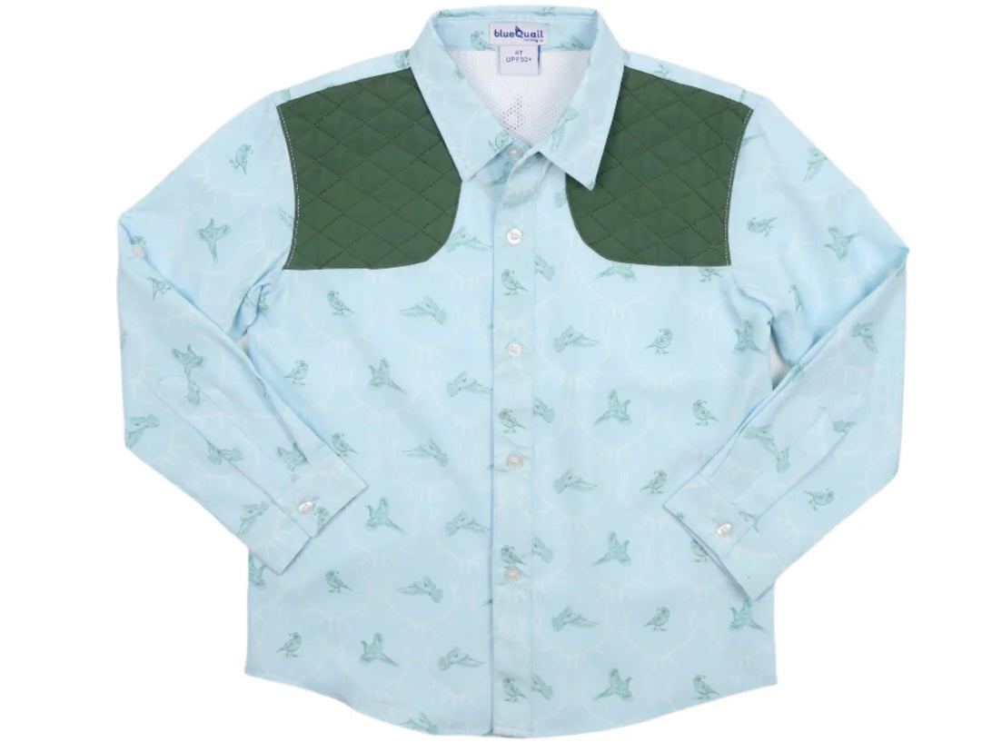 Huntsman LS Shirt-Blue Quail