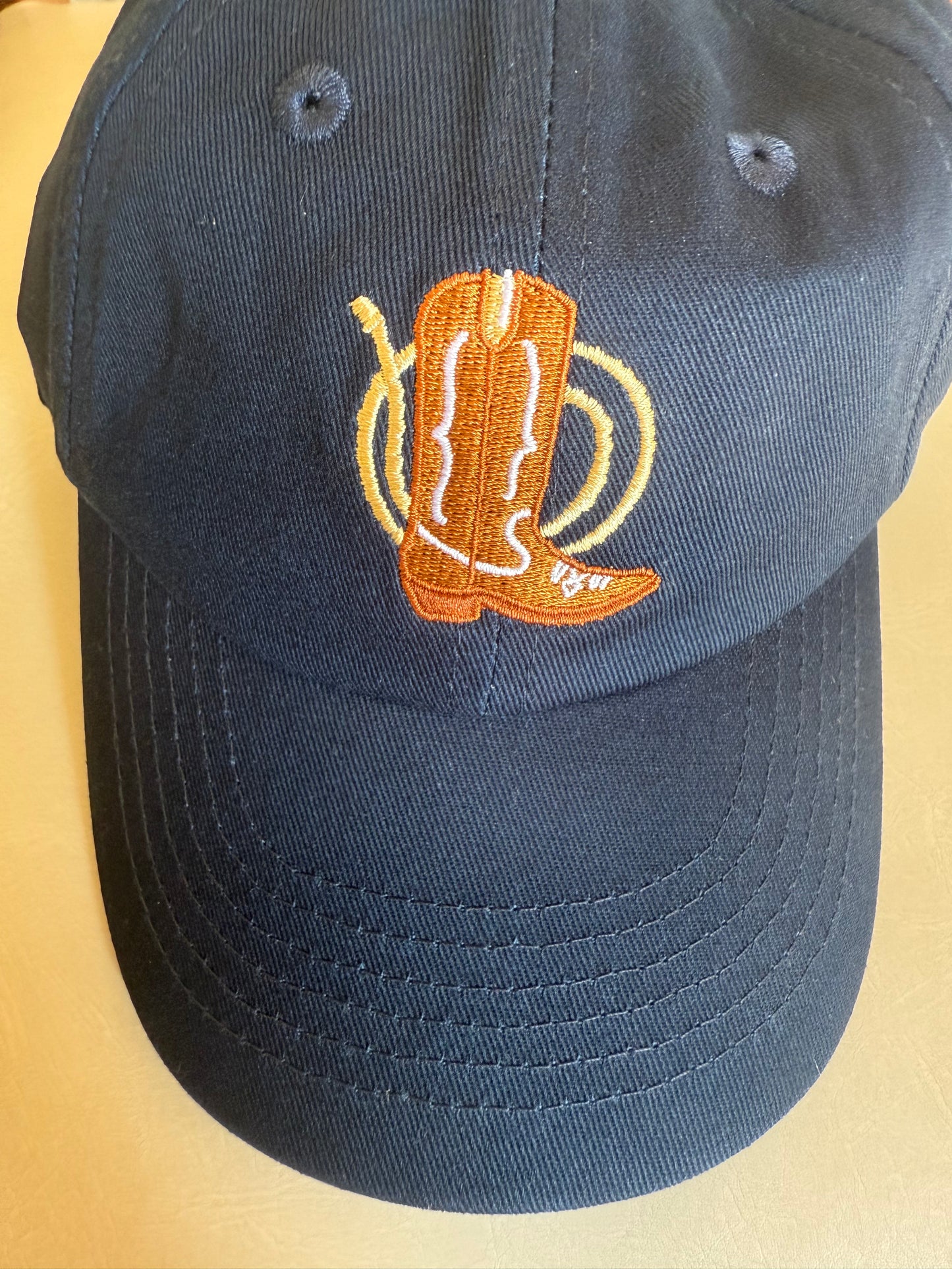 Hat-Navy, Cowboy Boot-Bits & Bows