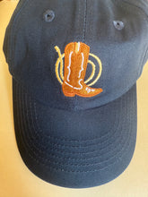 Load image into Gallery viewer, RV Hat-Navy, Cowboy Boot-Bits &amp; Bows
