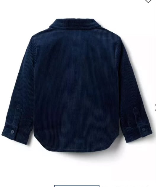 CORDUROY SHIRT JACKET-NAVY (SHACKET)