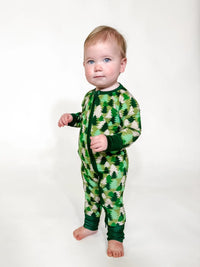 LS Zip Up PJ-Evergreen Camo-Goosies
