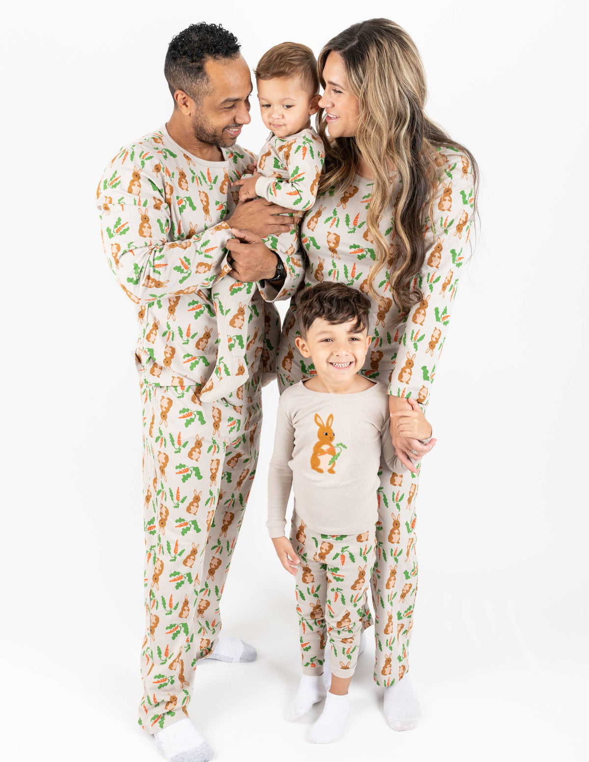 Kids Baby Footed Bunny Rabbit Pajamas for Easter