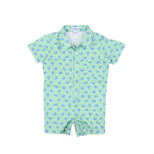 Mudbugs Polo Short Sleeve Romper