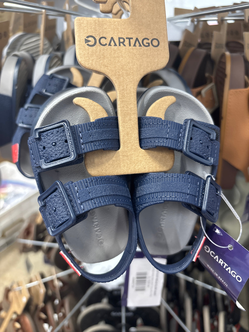 Cartago Milao Baby Slide-Grey/Blue/Red