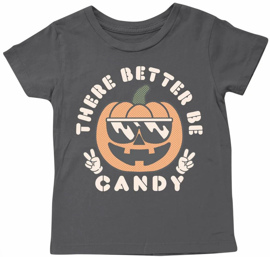 There Better Be Candy Tee - Vintage black