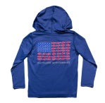 Flag Performance Hoodie-Navy