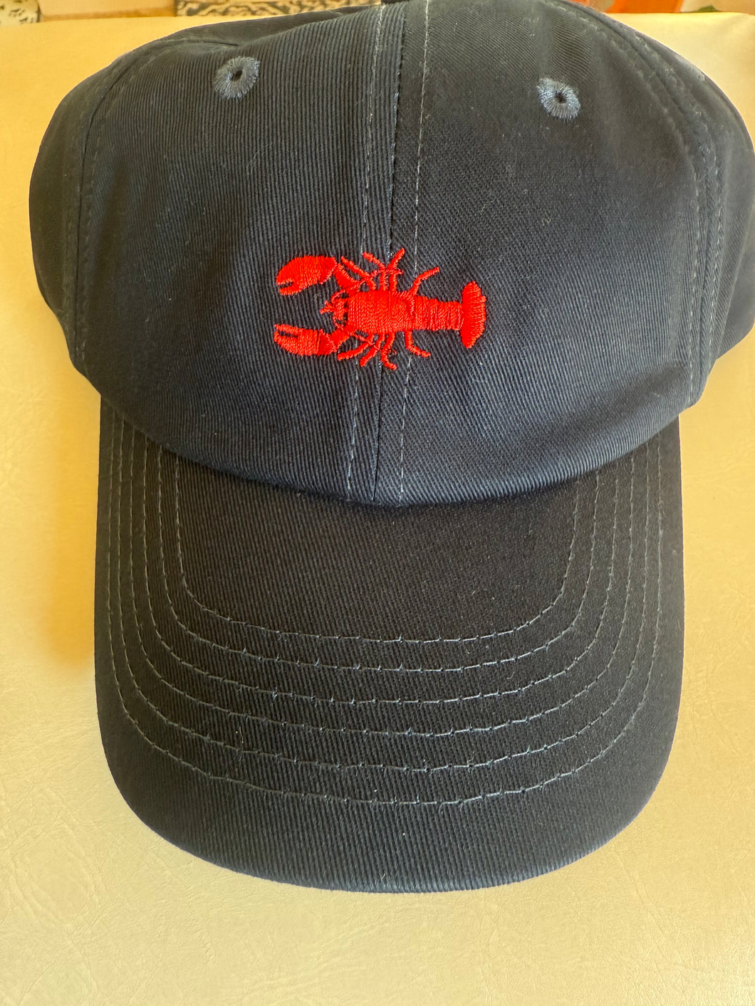 RV Hat-Navy, Crawfish/Lobster-Bits & Bows