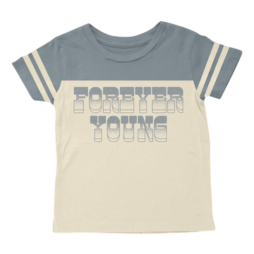 Forever Young Tee by Tiny Whales in pure 100% cotton—refined, classic boys' essential