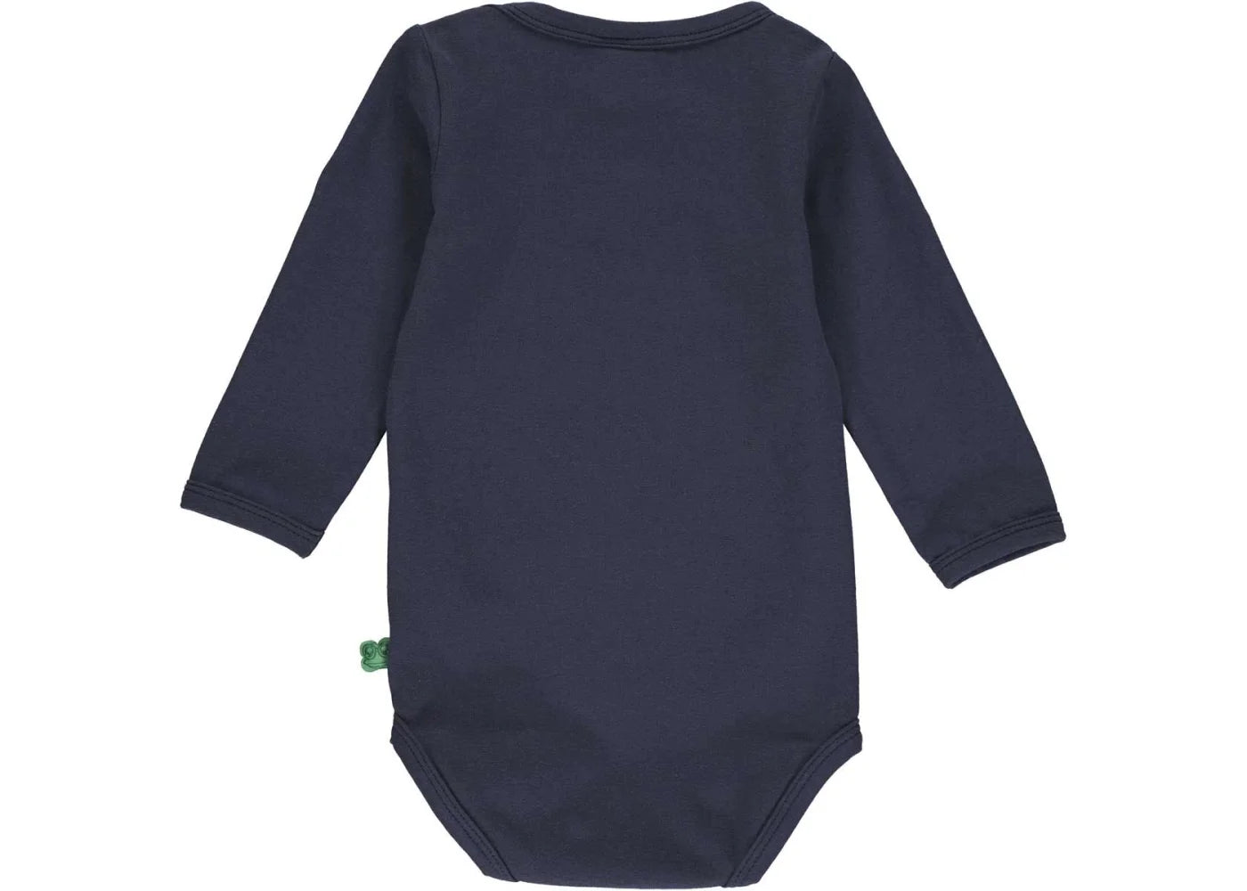 Fred's World Alfa long-sleeved bodysuit in Night Blue, GOTS organic cotton