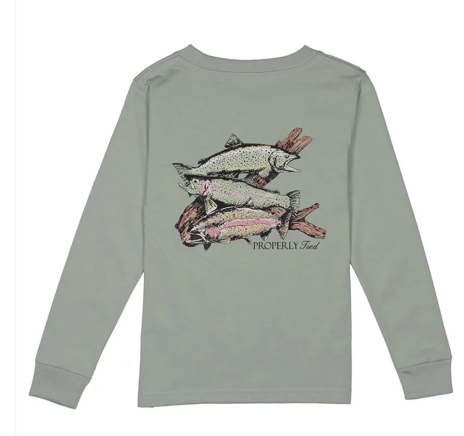 Trout Trio LS in Chrome Grey