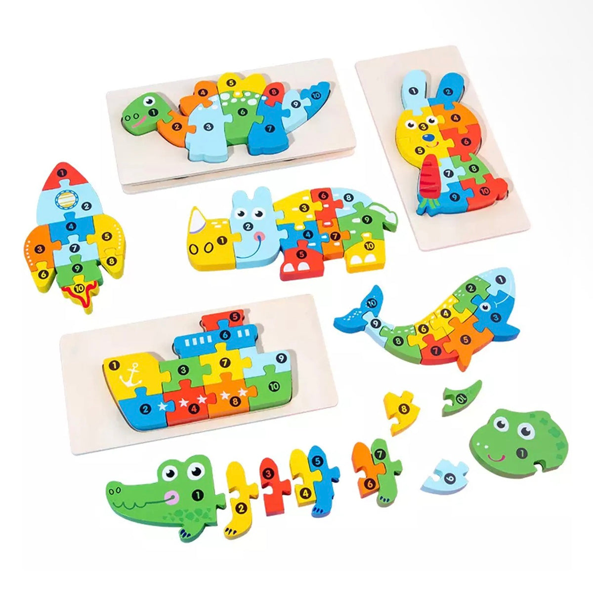 Montessori Educational Wooden Puzzle Toy