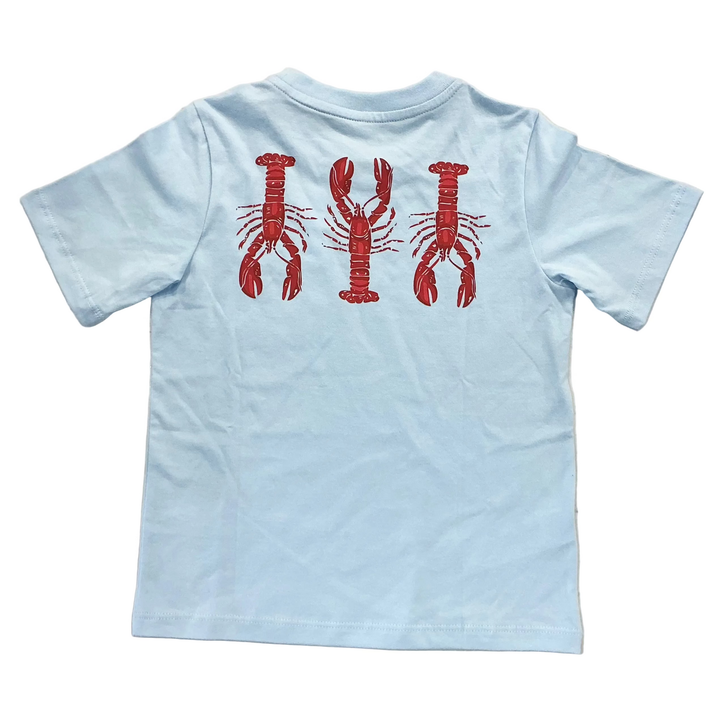 Asher-Blue Lobster Graphic Pocket Tee